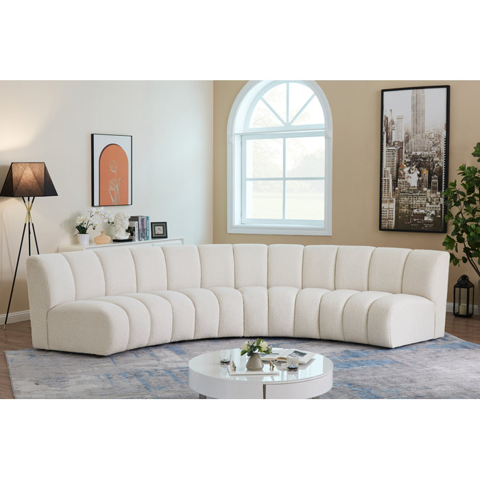 Meridian Furniture USA Infinity 4 Piece Upholstered Sectional
